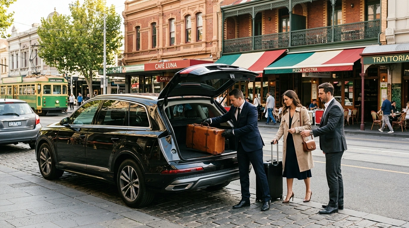 Need a Carlton to Melbourne Airport transfer? Book a premium chauffeur service with fixed prices, flight tracking