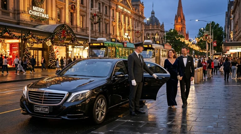 christmas-party-chauffeur-hire-melbourne